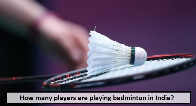How many players are playing badminton in India?