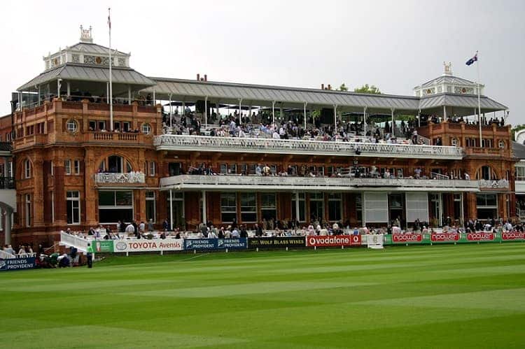 How many times has the Indian cricket team declared an innings at Lord's cricket ground?